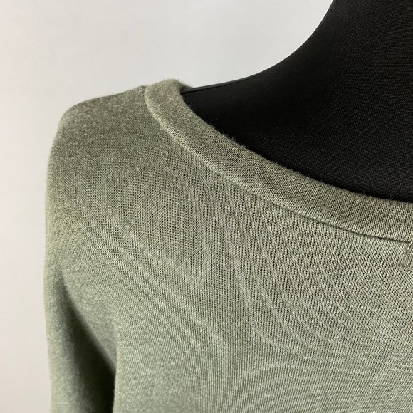 Cotton Bleu L Top Ruffle Tie Accented Sleeves - Picture 9 of 11